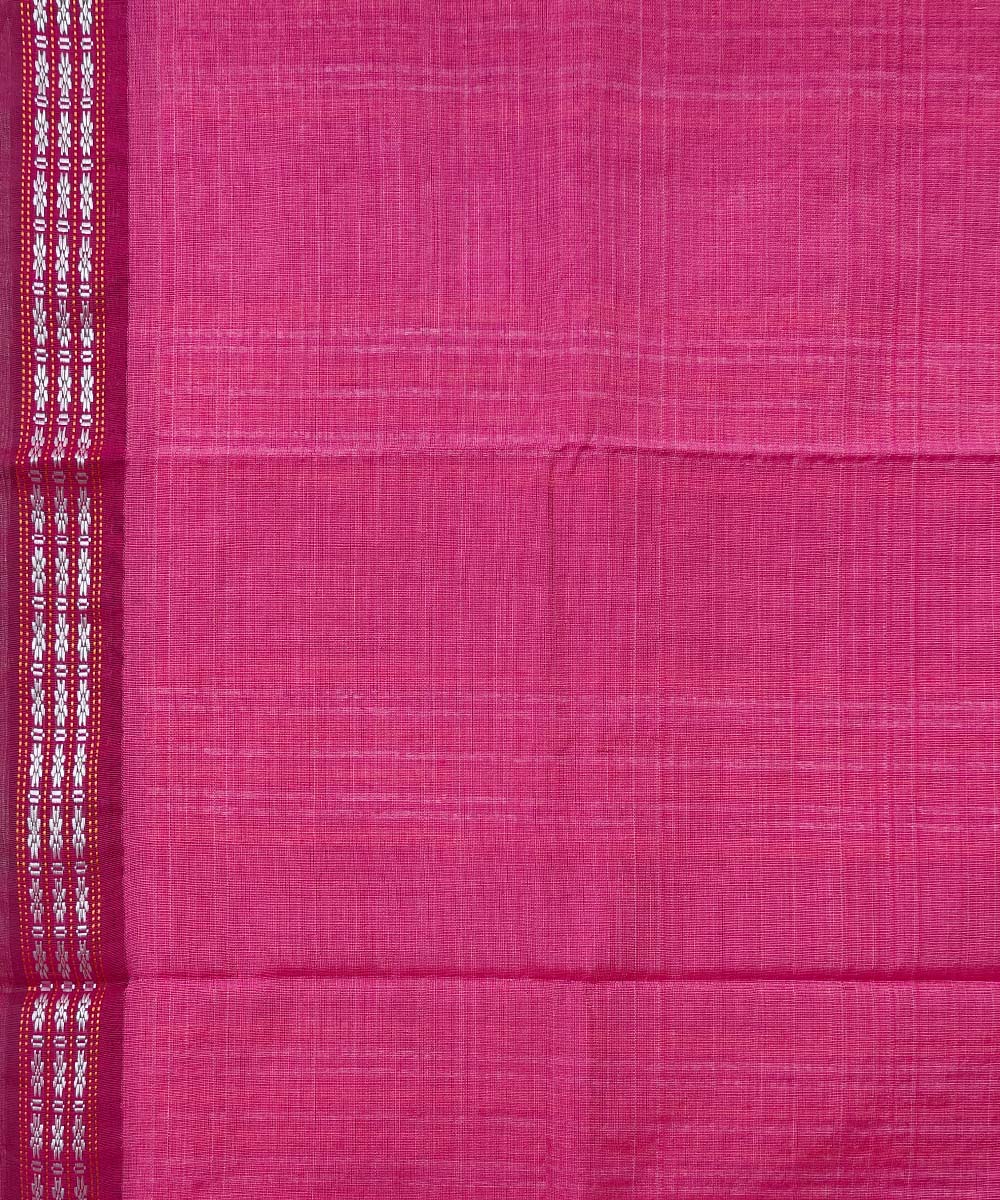 Beige Pink Sambalpuri Handwoven Vidarbha Tussar Silk Saree Image 4
