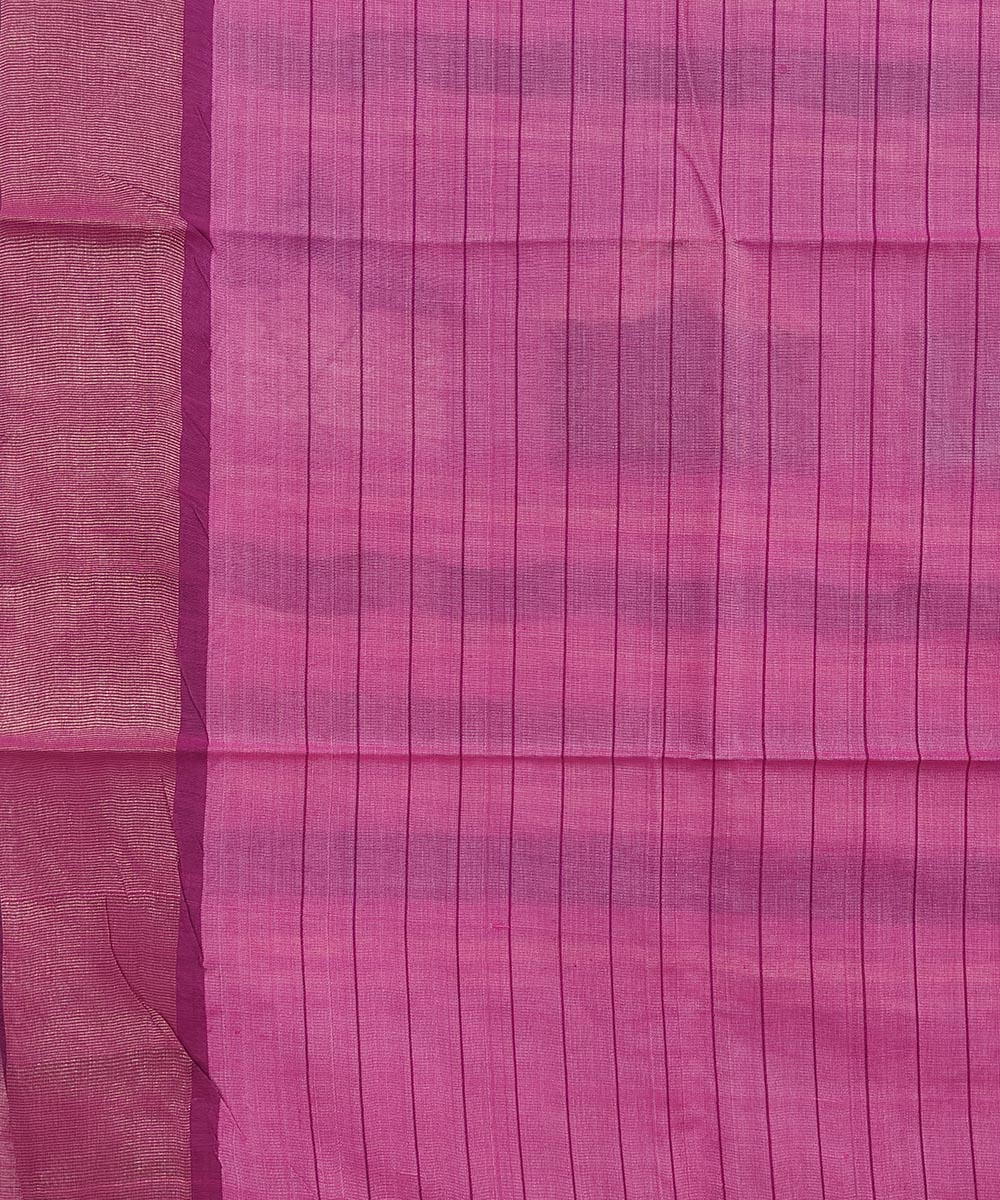 Beige Pink Sambalpuri Handwoven Dolabedi Tussar Silk Saree Image 4