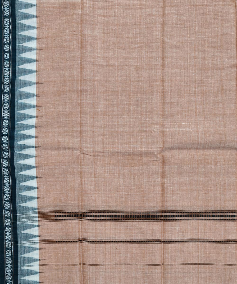 Beige Sambalpuri Handwoven Cotton Gamuchha Image 4