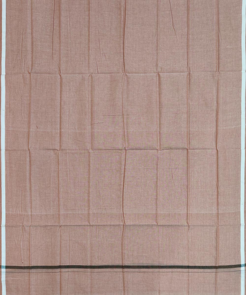 Beige Sambalpuri Handwoven Cotton Lugi Image 3