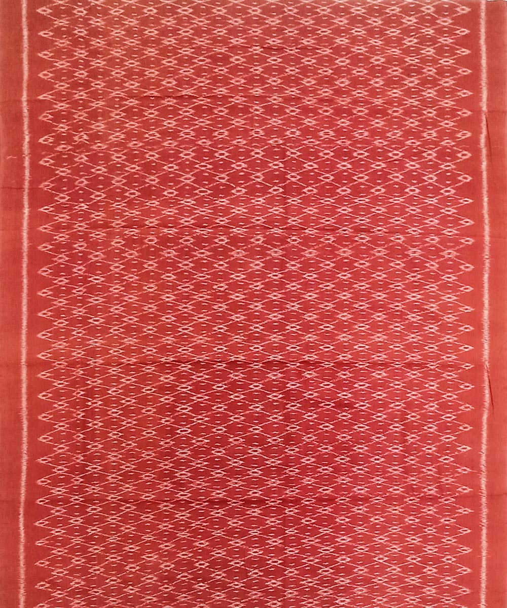 Rust Black Sambalpuri Handwoven Single Ikat Suit Set Image 3