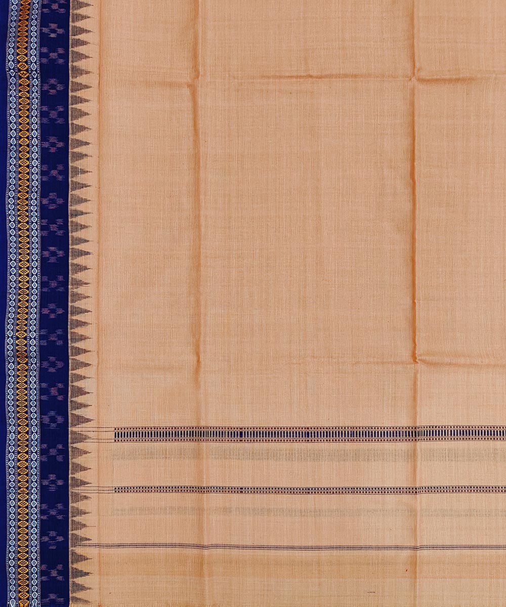 Beige Sambalpuri Handwoven Cotton Gamuchha Image 4