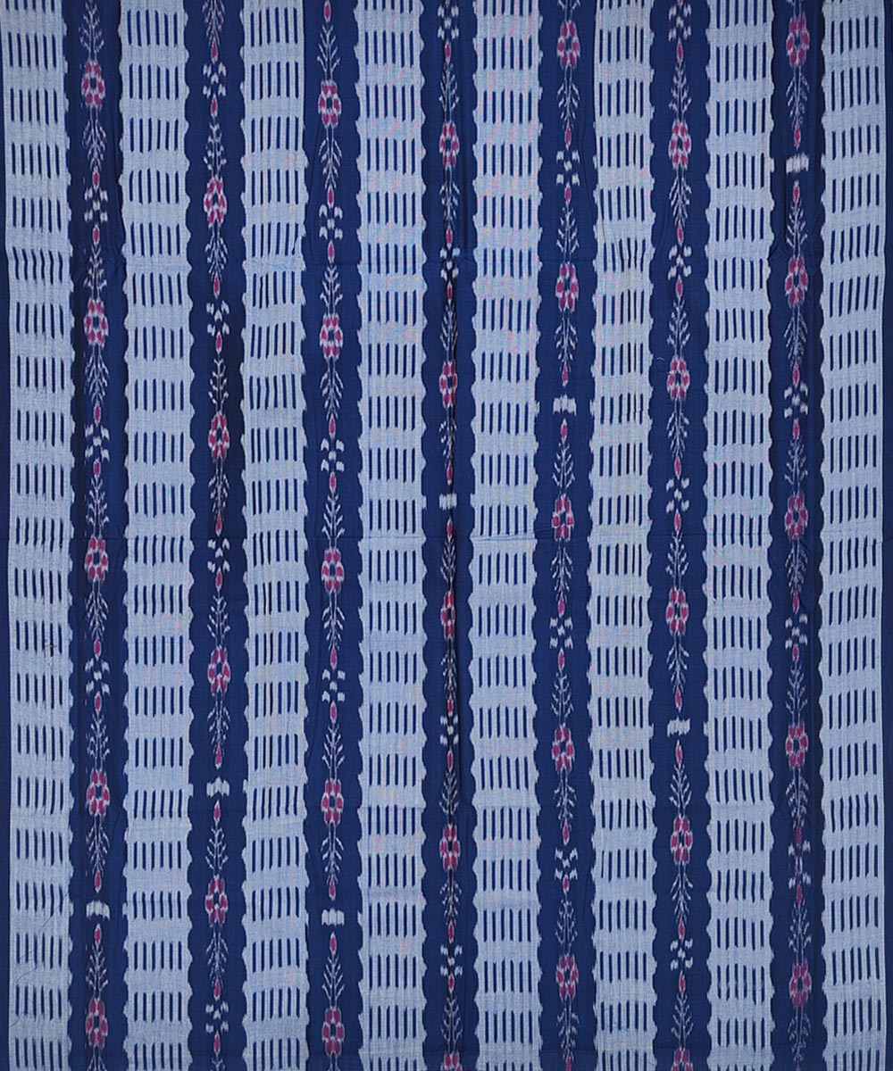 Blue Sambalpuri Handwoven Single Ikat Suit Image 3