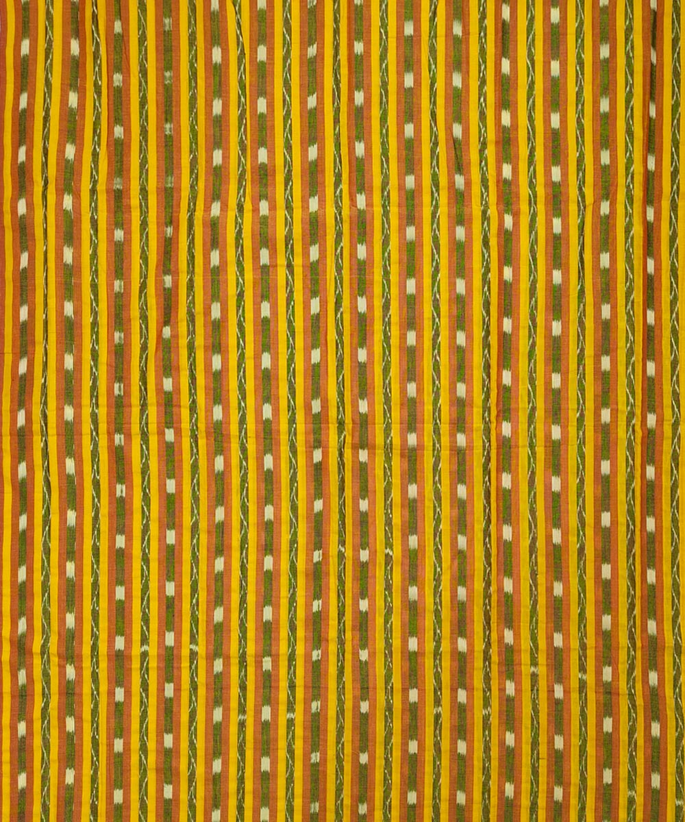 Yellow Sambalpuri Handwoven Single Ikat Suit Image 3