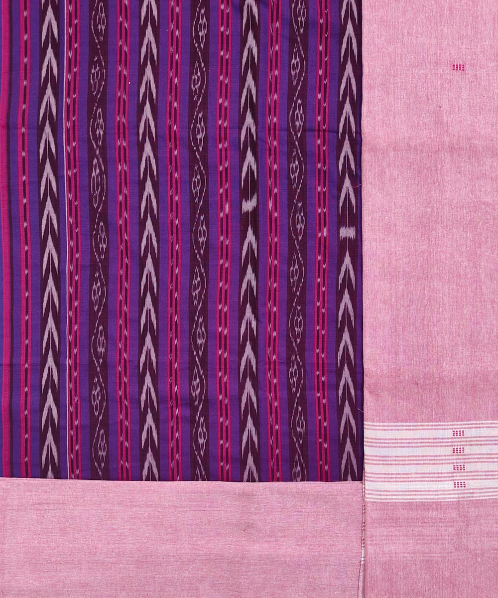 Purple Sambalpuri Handwoven Single Ikat Suit Image 2
