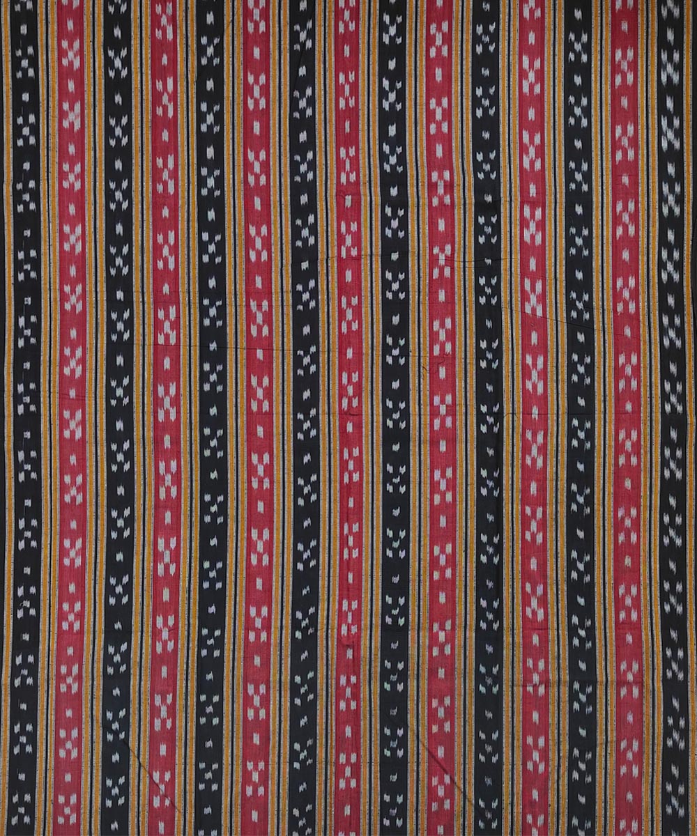 Black Sambalpuri Handwoven Single Ikat Suit Image 3