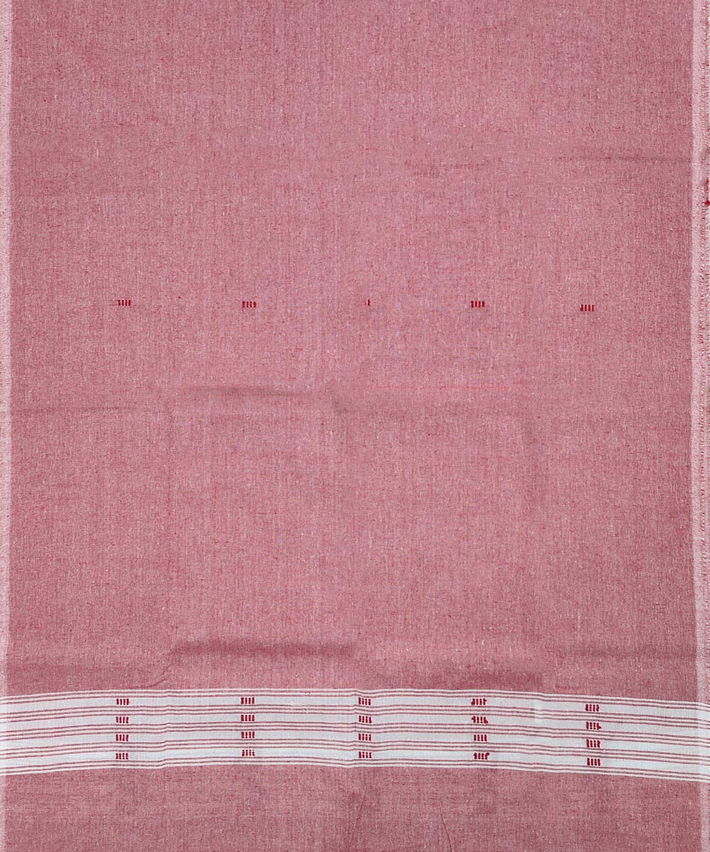 Red Sambalpuri Handwoven Single Ikat Suit Image 4