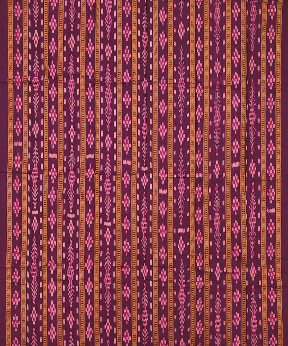 Purple Sambalpuri Handwoven Single Ikat Suit Image 3