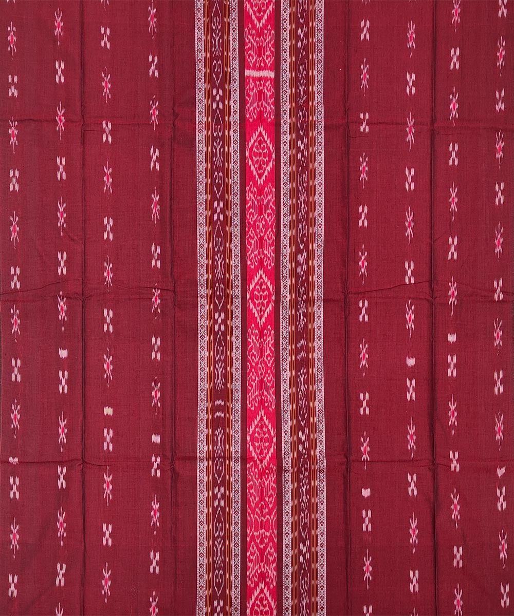 Maroon Sambalpuri Handwoven Single Ikat Suit Image 3