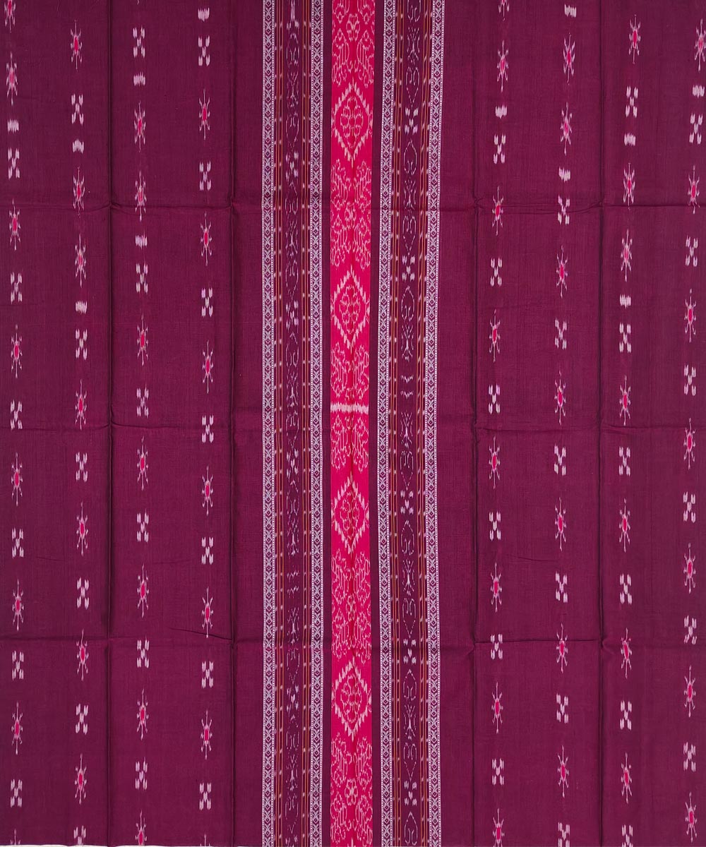 Purple Sambalpuri Handwoven Single Ikat Suit Image 3