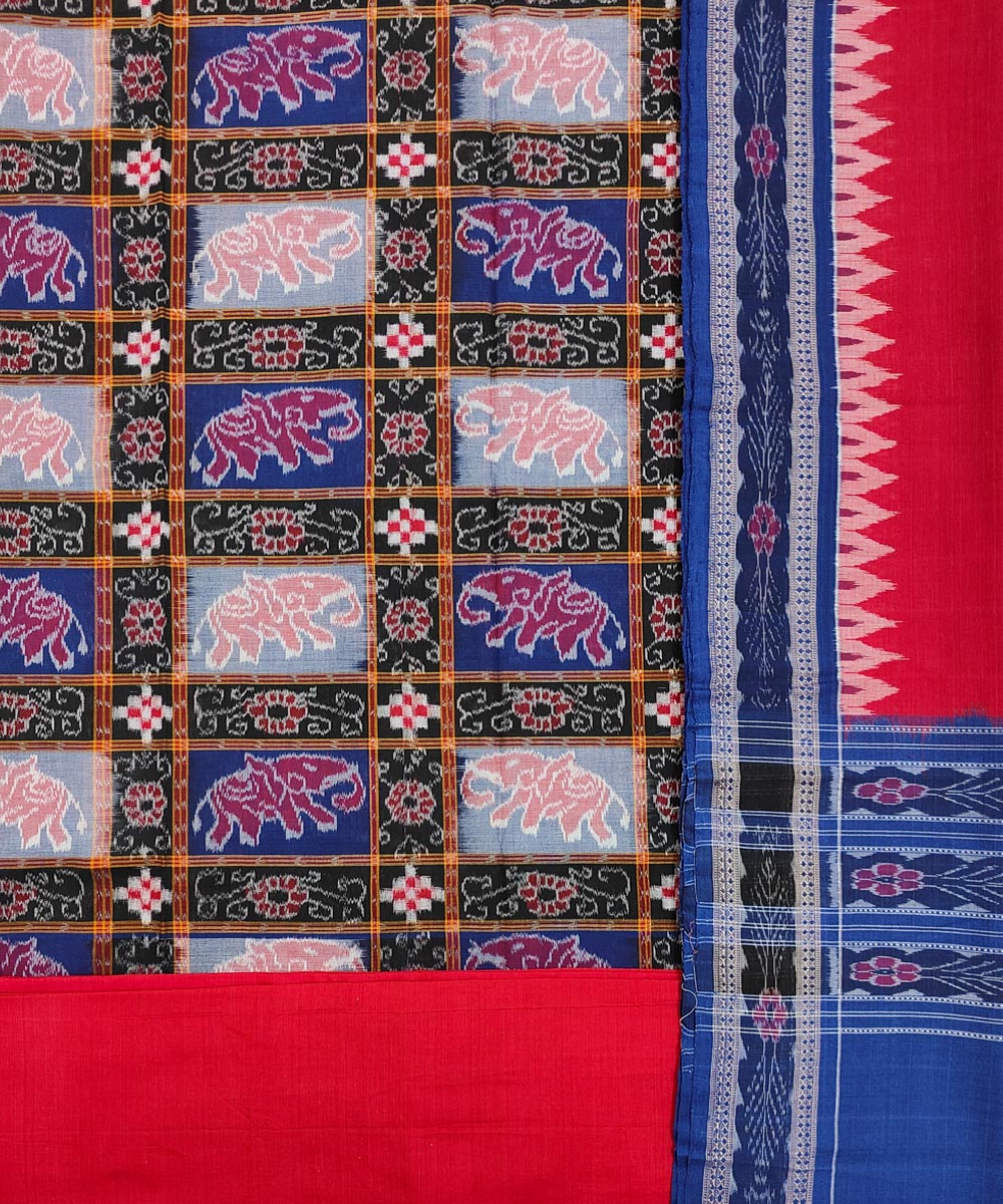Multicolour Sambalpuri Handwoven Double Ikat Suit Image 2