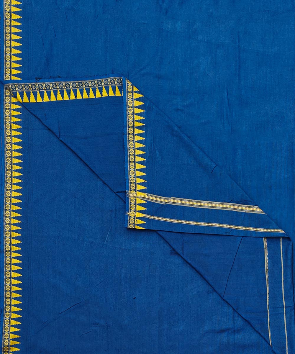 Blue Sambalpuri Handwoven Cotton Joda SFSJOD2044