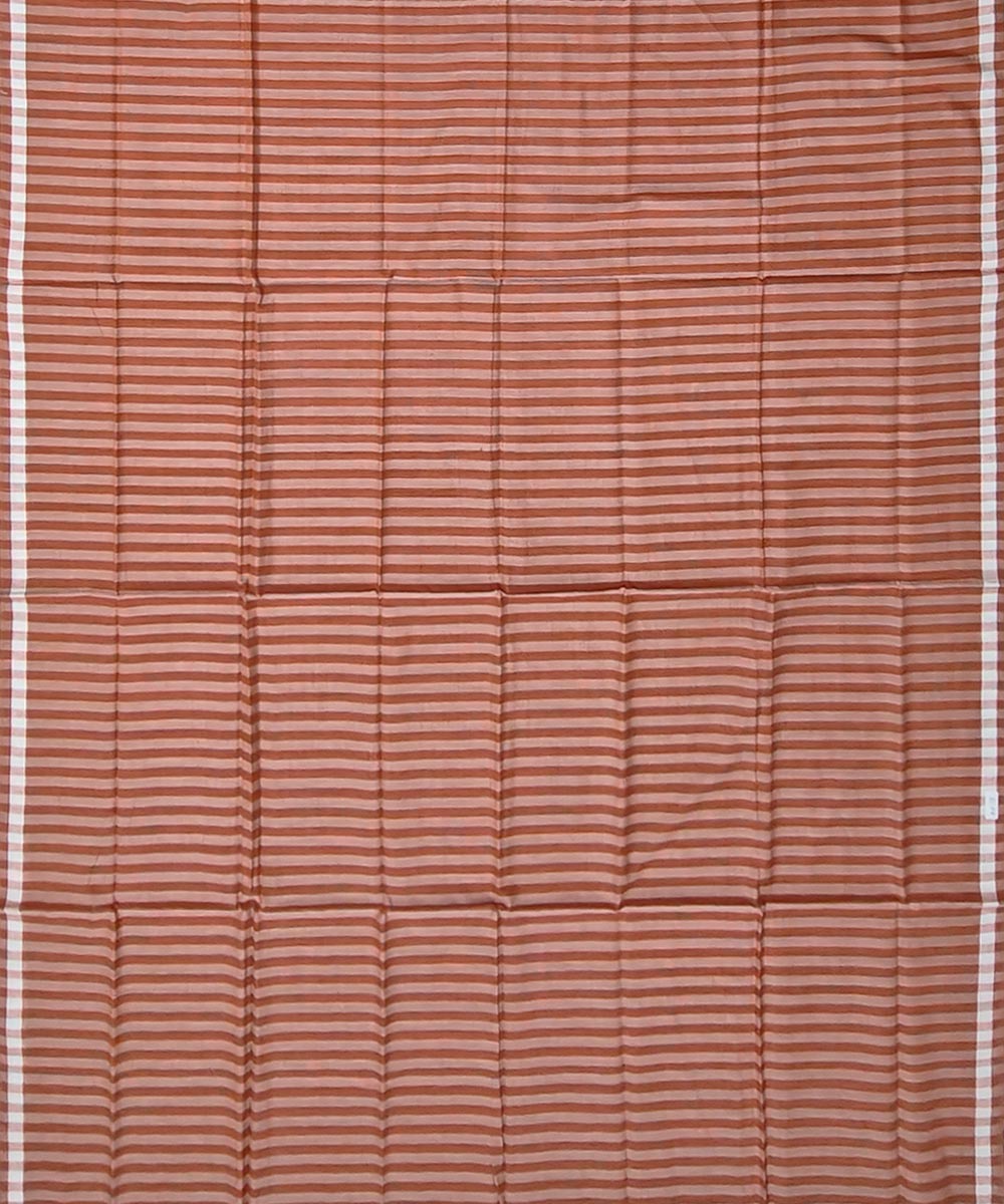 Brown Sambalpuri Handwoven Cotton Lugi Image 3