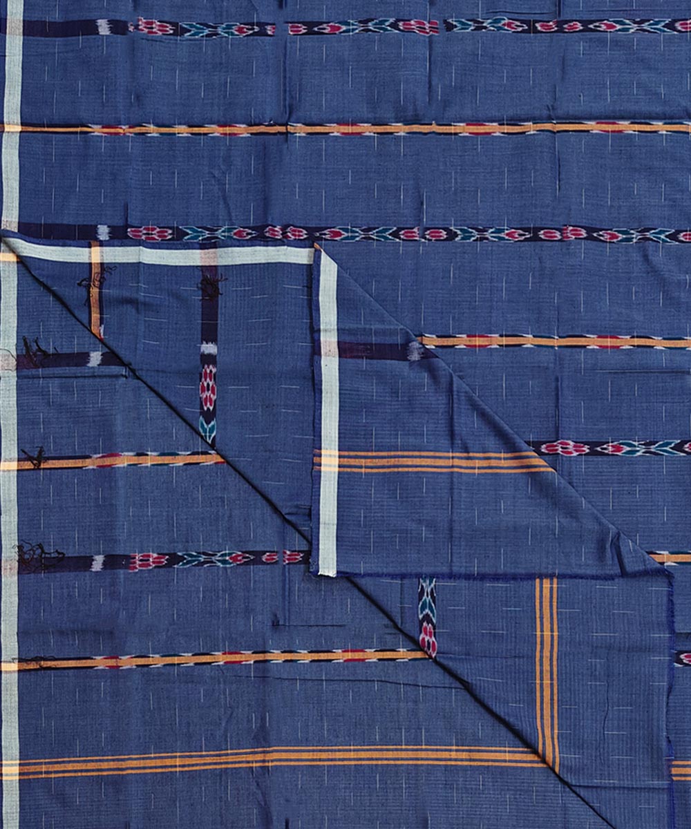 Gray Sambalpuri Handwoven Cotton Lugi SFCLUN2056