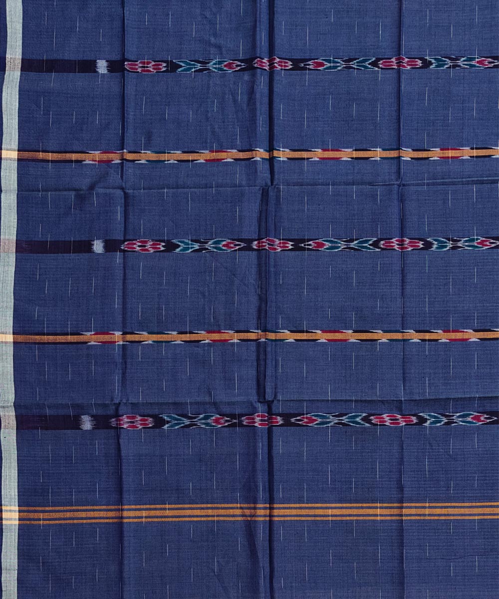 Gray Sambalpuri Handwoven Cotton Lugi Image 4