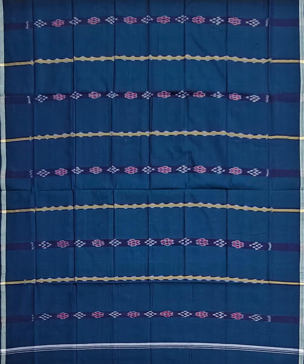 Green Sambalpuri Handwoven Cotton Lugi Image 3