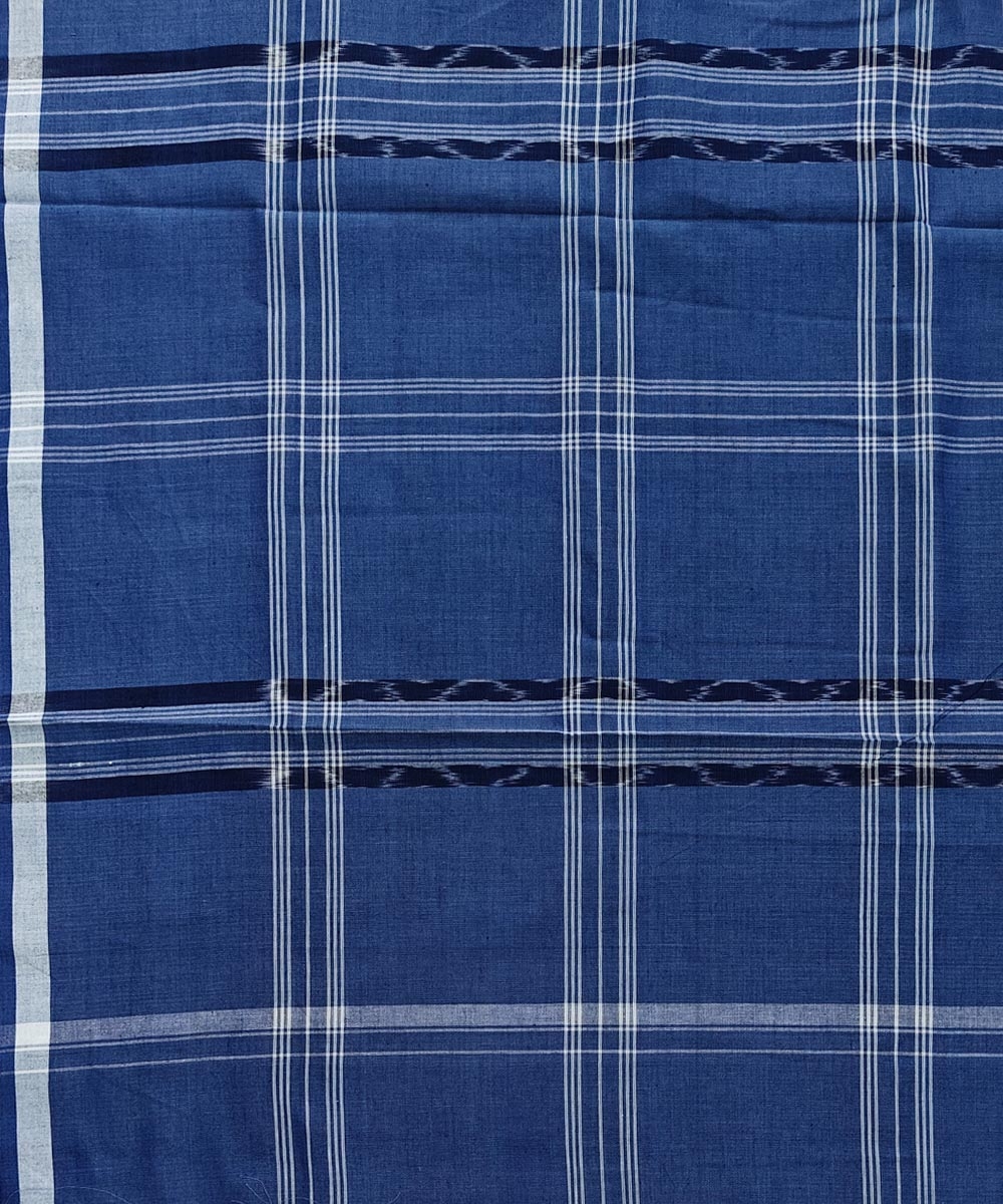 Gray Sambalpuri Handwoven Cotton Lugi Image 4