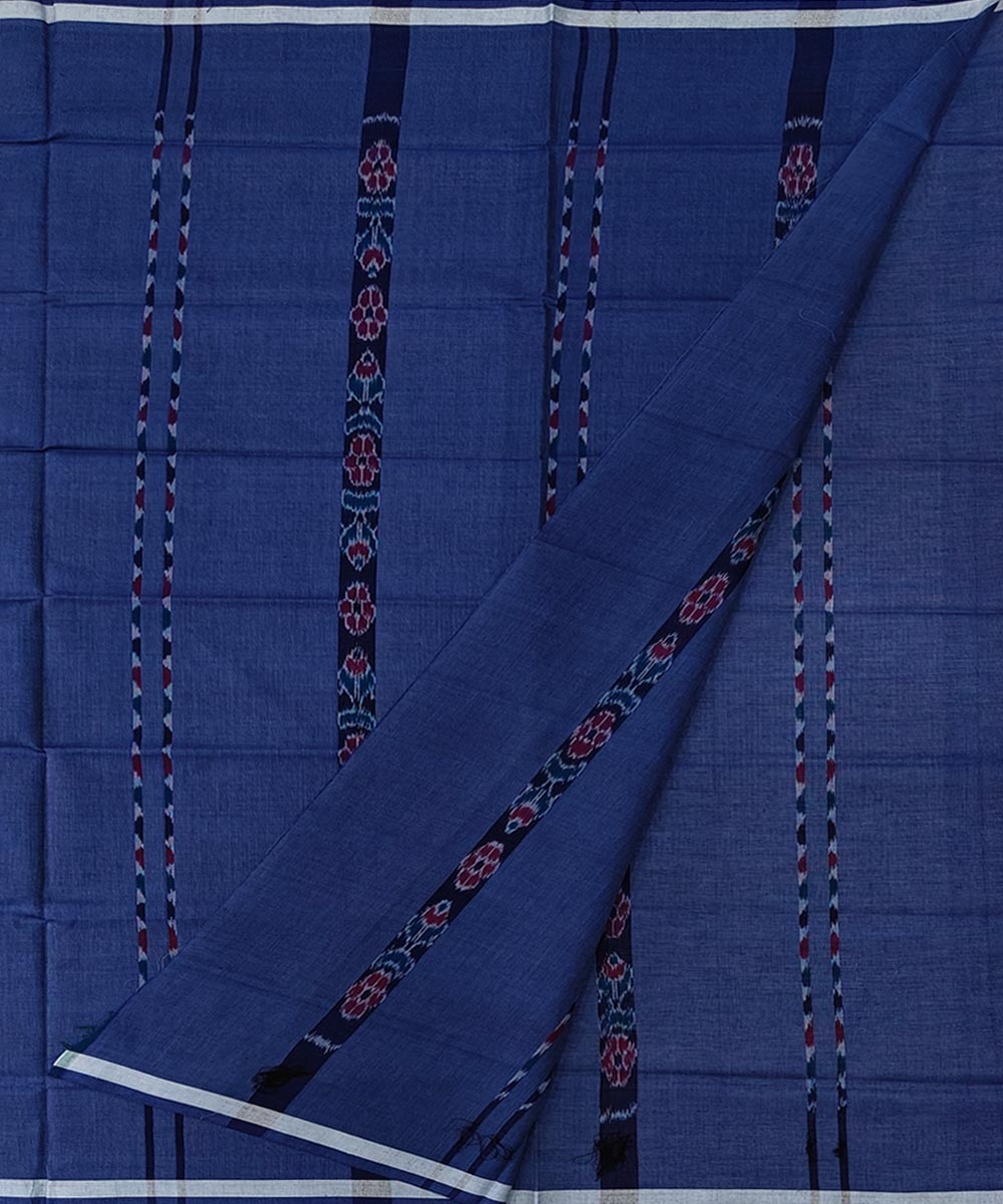 Gray Sambalpuri Handwoven Cotton Lugi Image 2