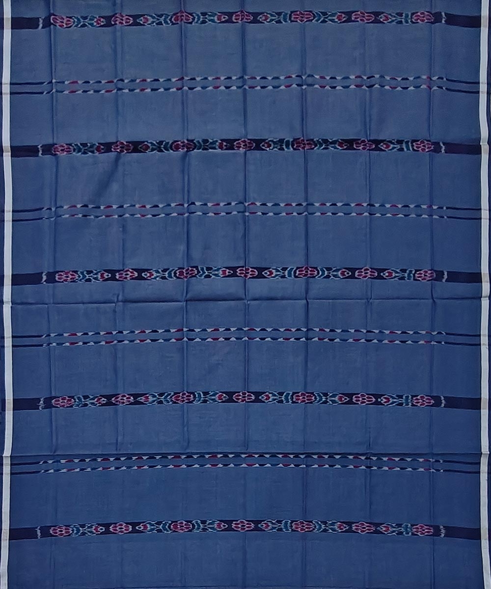 Gray Sambalpuri Handwoven Cotton Lugi Image 3