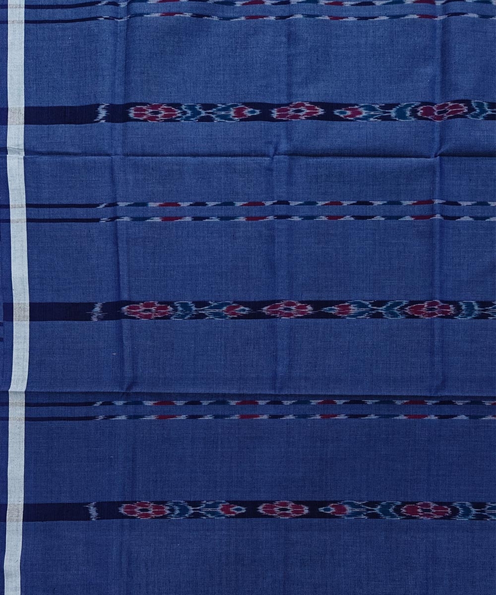 Gray Sambalpuri Handwoven Cotton Lugi Image 4