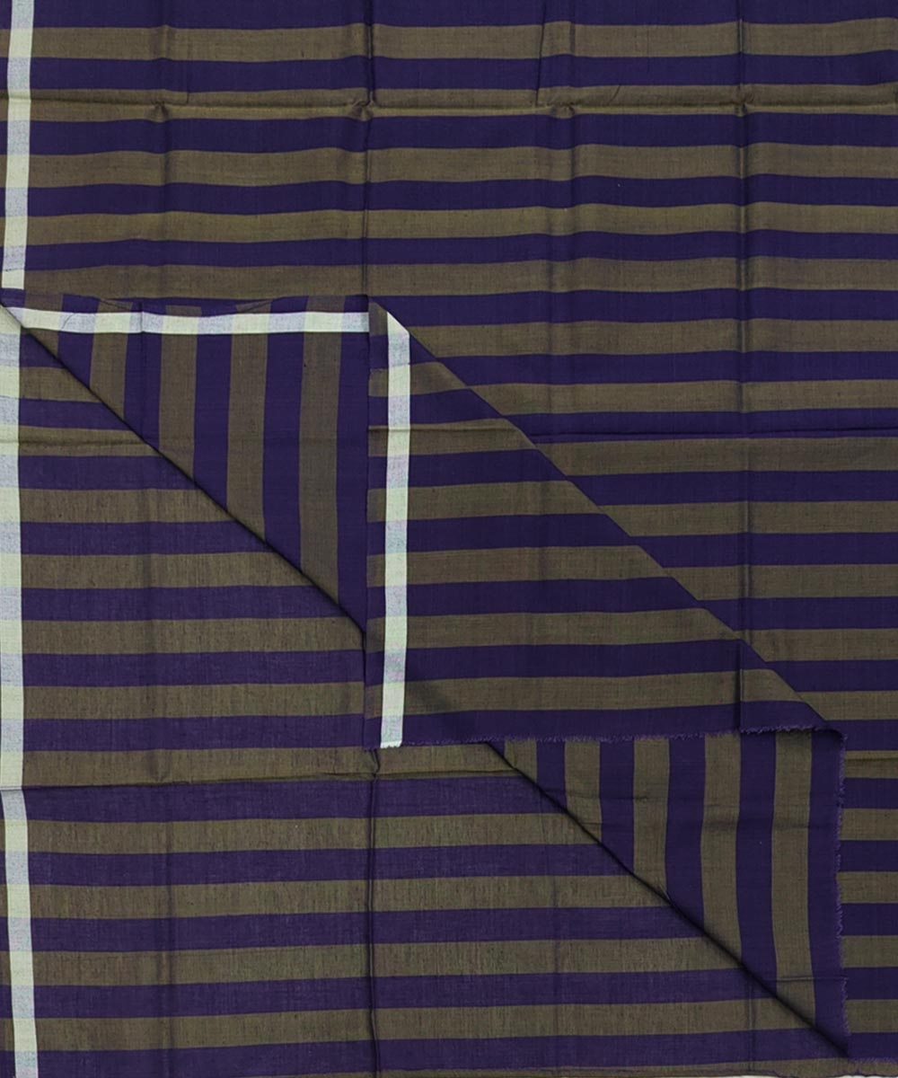 Olive Sambalpuri Handwoven Cotton Lugi Image 1