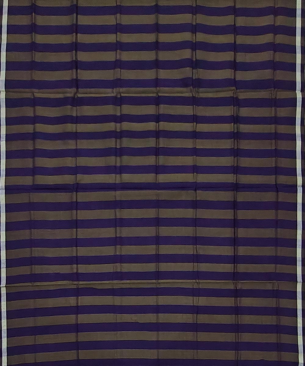 Olive Sambalpuri Handwoven Cotton Lugi Image 3