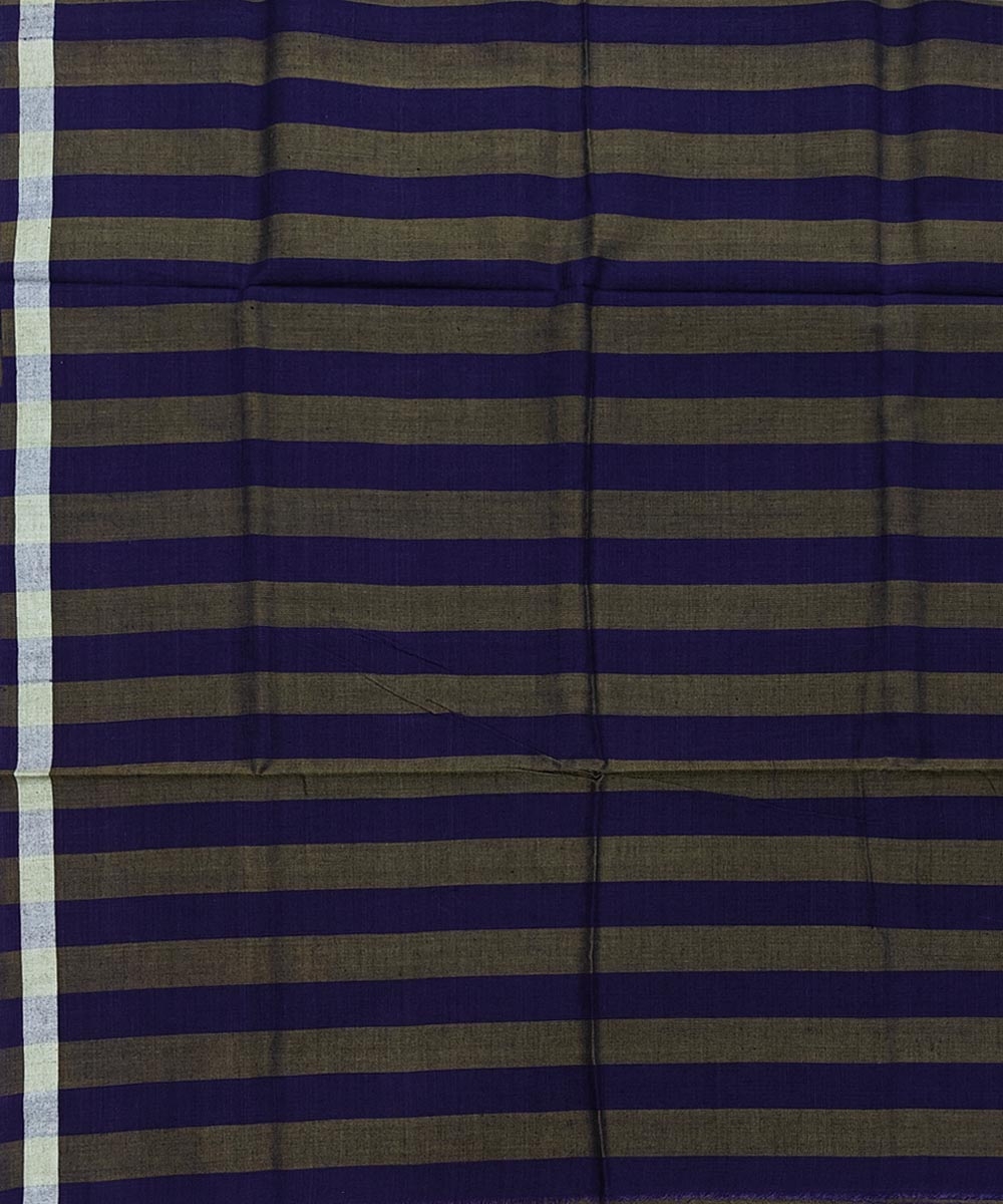 Olive Sambalpuri Handwoven Cotton Lugi Image 4