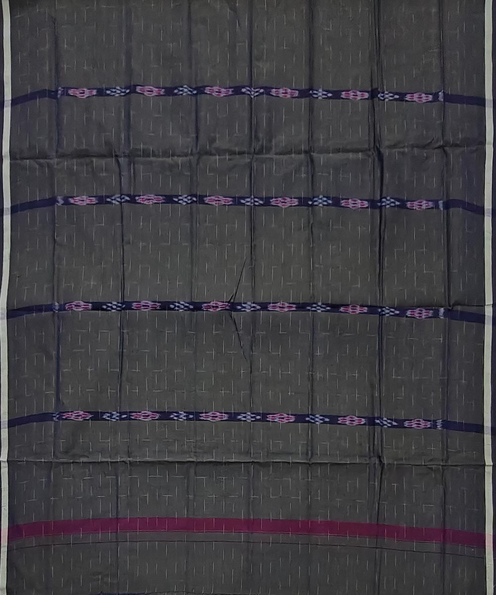 Olive Sambalpuri Handwoven Cotton Lugi Image 3