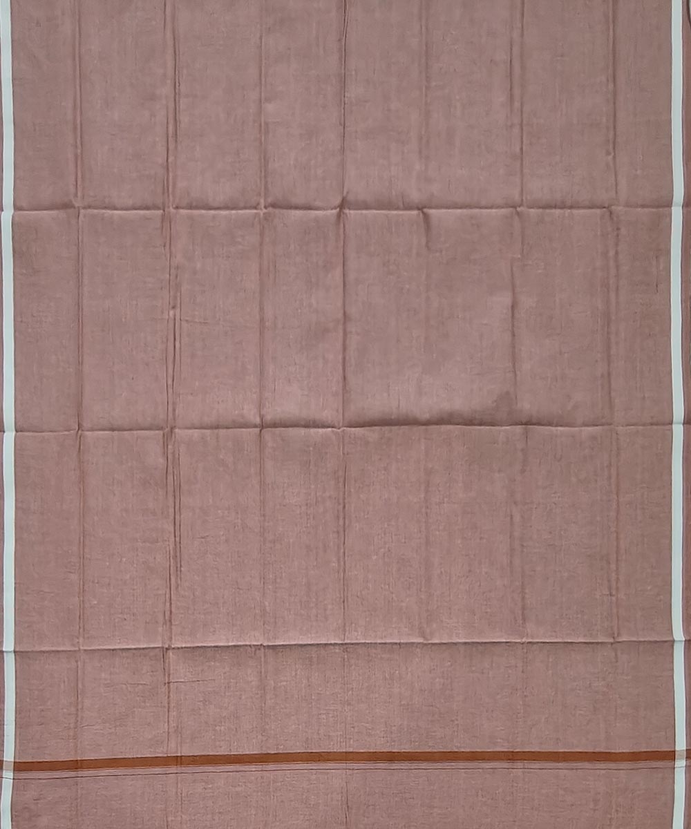 Beige Sambalpuri Handwoven Cotton Lugi Image 3