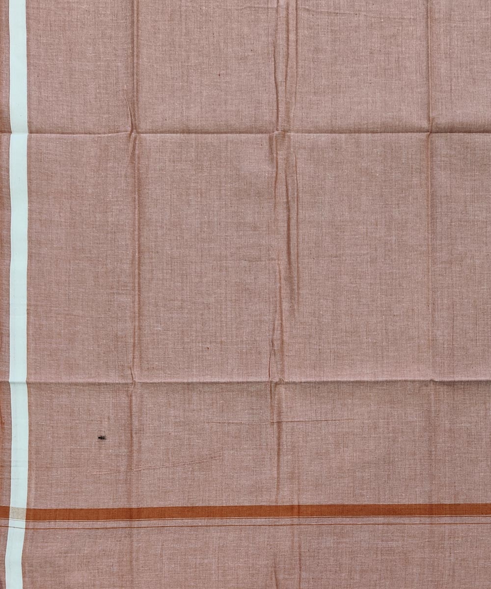 Beige Sambalpuri Handwoven Cotton Lugi Image 4