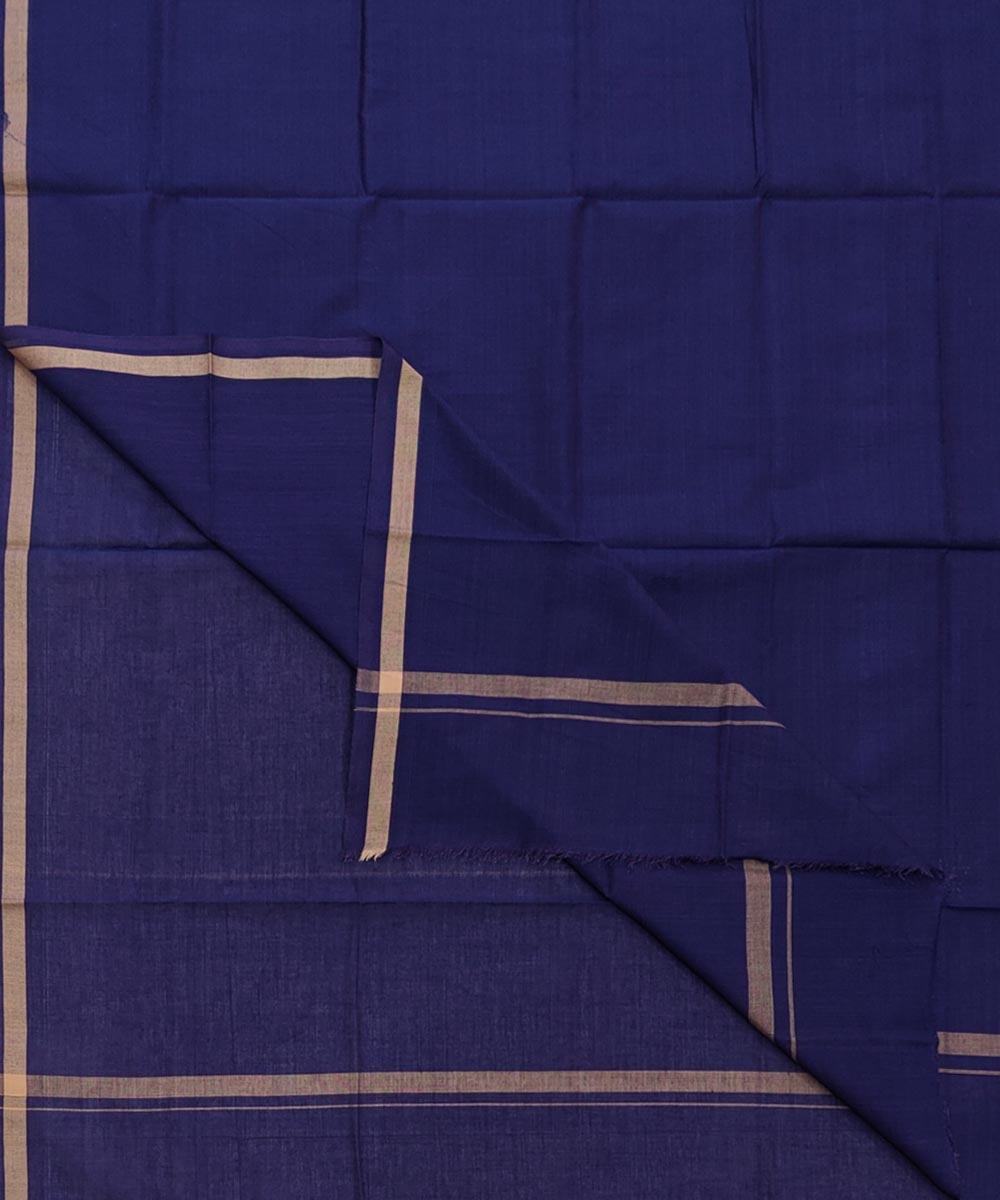 Blue Sambalpuri Handwoven Cotton Lugi Image 1