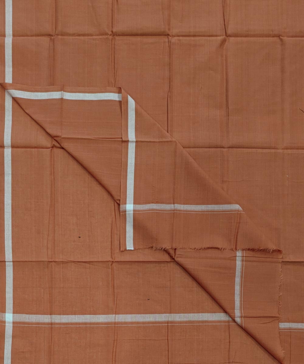 Brown Sambalpuri Handwoven Cotton Lugi Image 1
