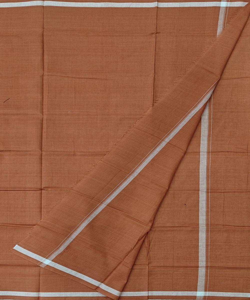 Brown Sambalpuri Handwoven Cotton Lugi Image 2