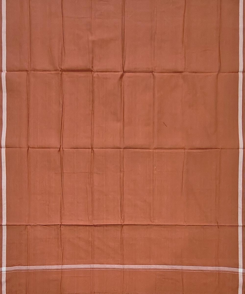 Brown Sambalpuri Handwoven Cotton Lugi Image 3