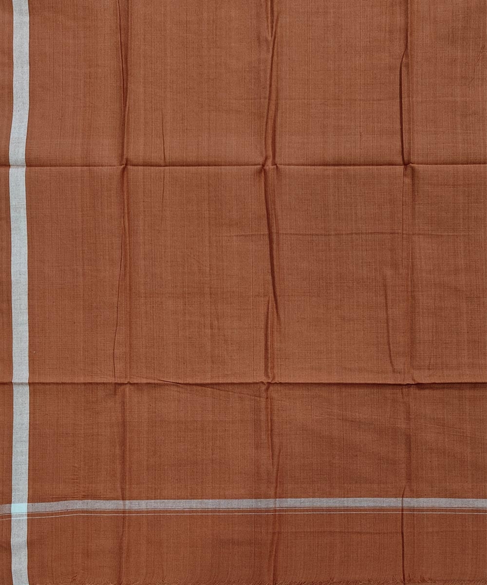 Brown Sambalpuri Handwoven Cotton Lugi Image 4