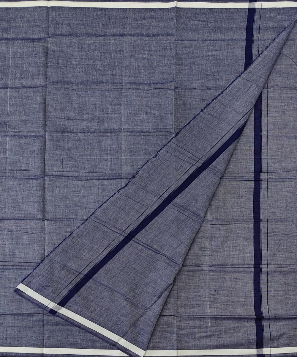 Gray Sambalpuri Handwoven Cotton Lugi Image 2