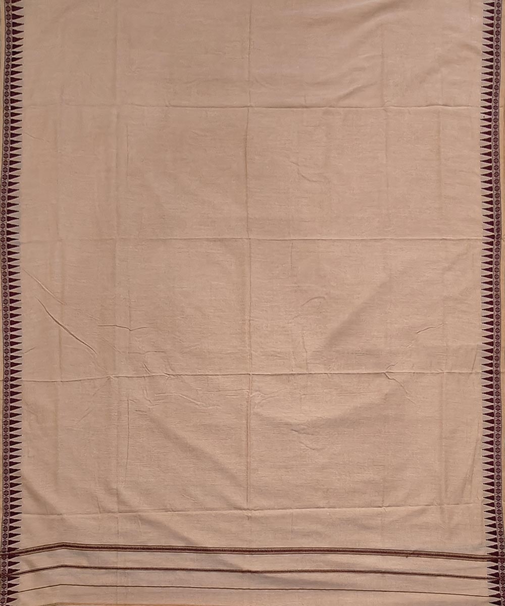Beige Sambalpuri Handwoven Cotton Joda Image 3