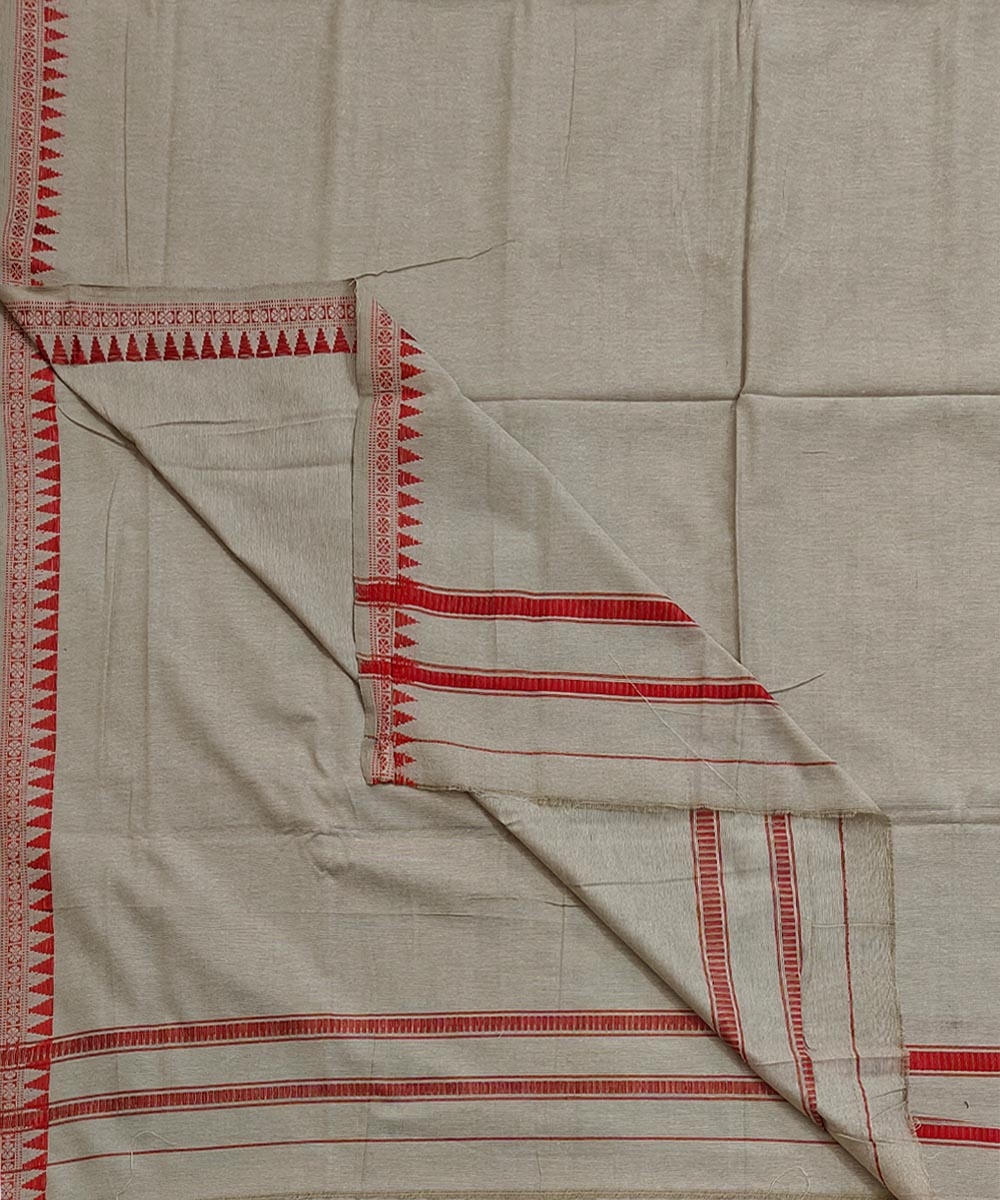 Peach Taffy Sambalpuri Handwoven Cotton Joda Image 1