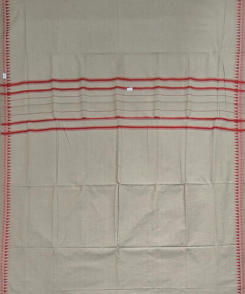 Peach Taffy Sambalpuri Handwoven Cotton Joda Image 4
