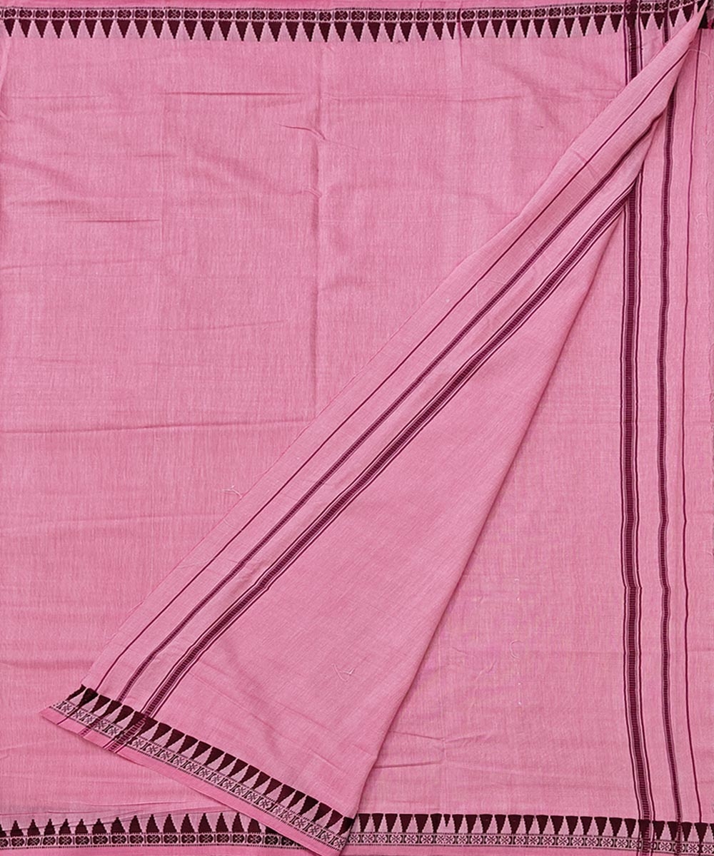 Pink Sambalpuri Handwoven Cotton Joda Image 2