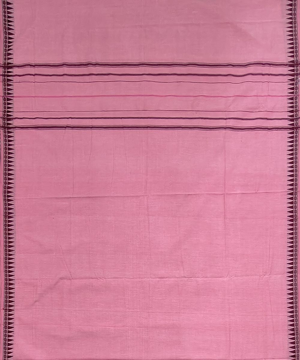 Pink Sambalpuri Handwoven Cotton Joda Image 4