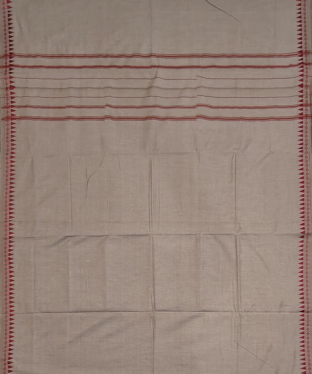 Beige Sambalpuri Handwoven Cotton Joda Image 4
