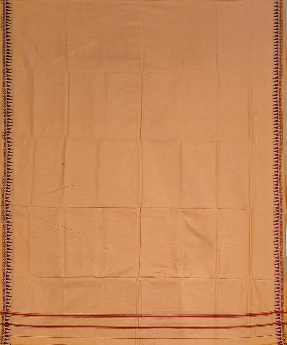 Yellow Sambalpuri Handwoven Cotton Joda Image 3