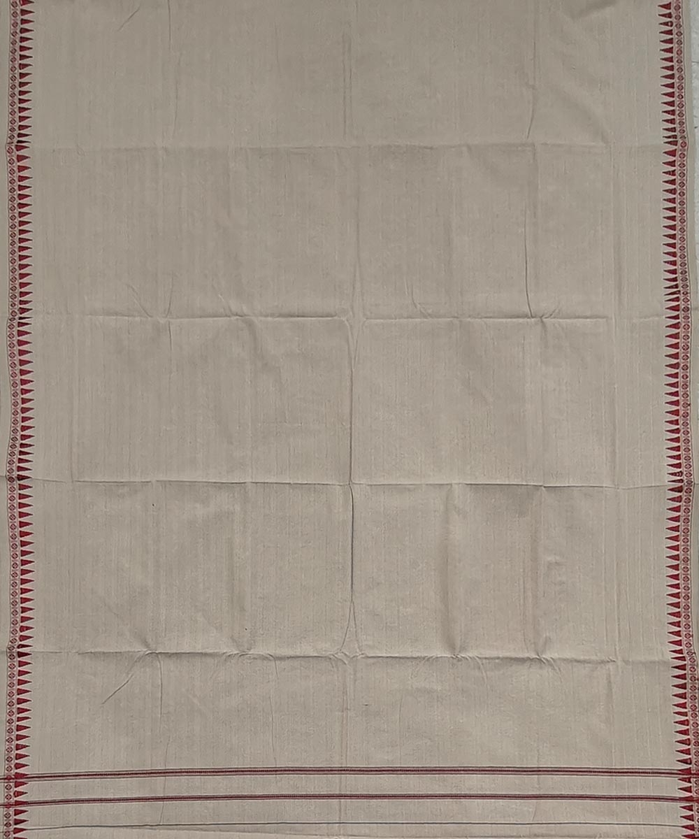 Beige Sambalpuri Handwoven Cotton Joda Image 3