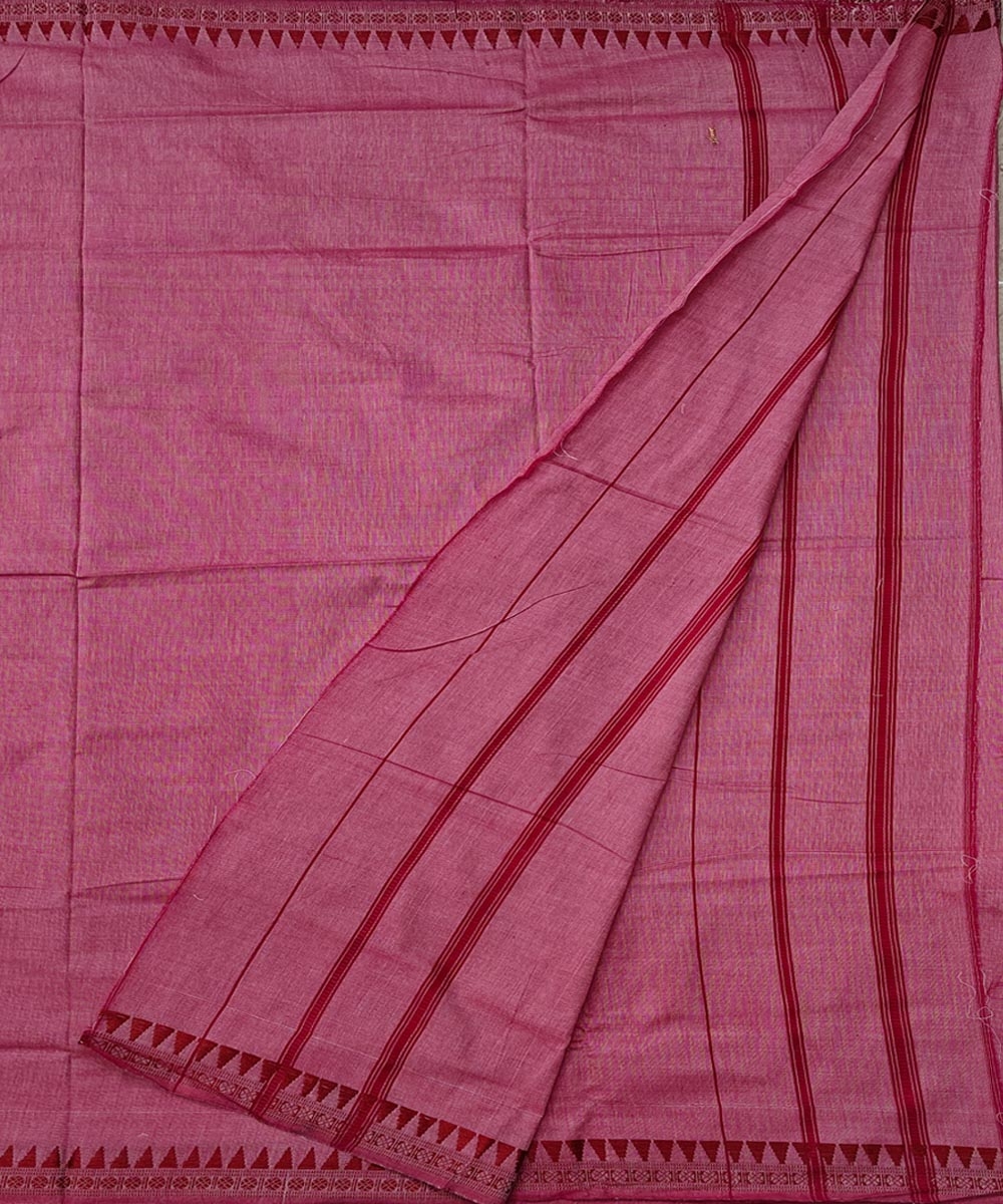 Pink Sambalpuri Handwoven Cotton Joda Image 2