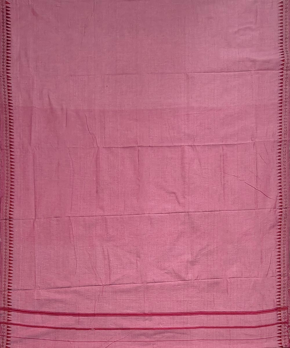 Pink Sambalpuri Handwoven Cotton Joda Image 3