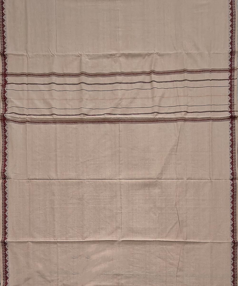 Beige Sambalpuri Handwoven Cotton Joda Image 4