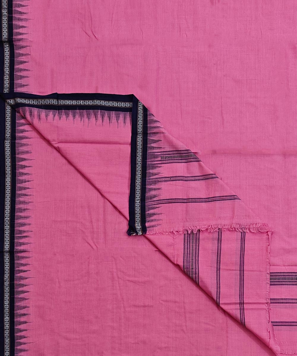 Pink Sambalpuri Handwoven Cotton Joda Image 1