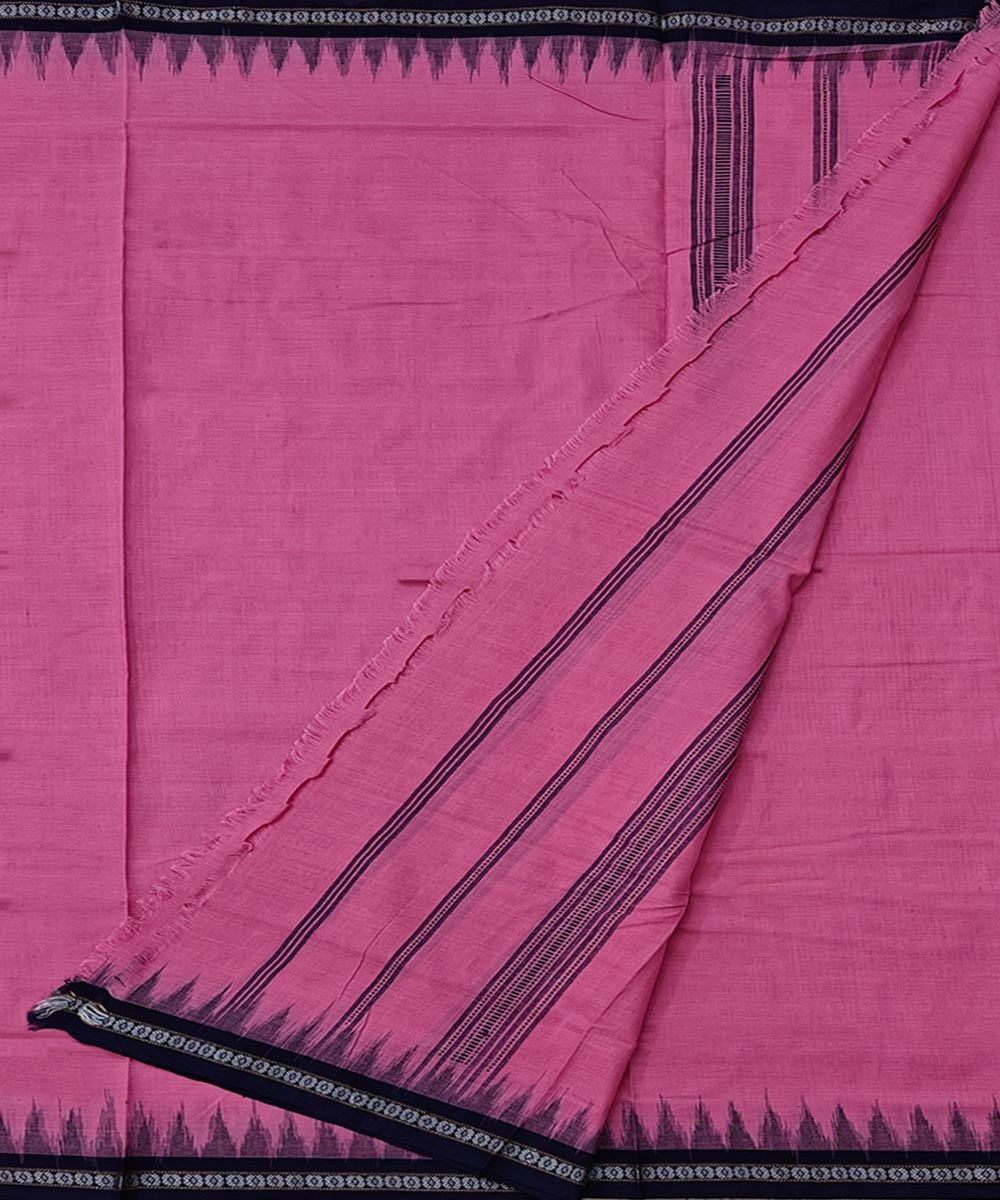 Pink Sambalpuri Handwoven Cotton Joda Image 2