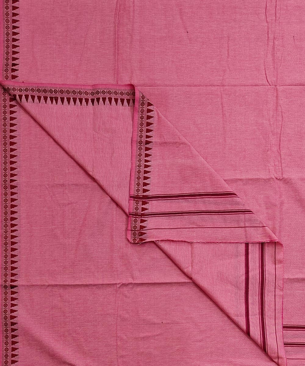 Pink Sambalpuri Handwoven Cotton Joda Image 1